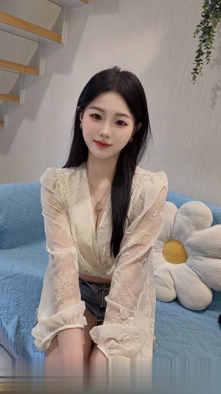 清纯颜值皮肤白嫩玫瑰